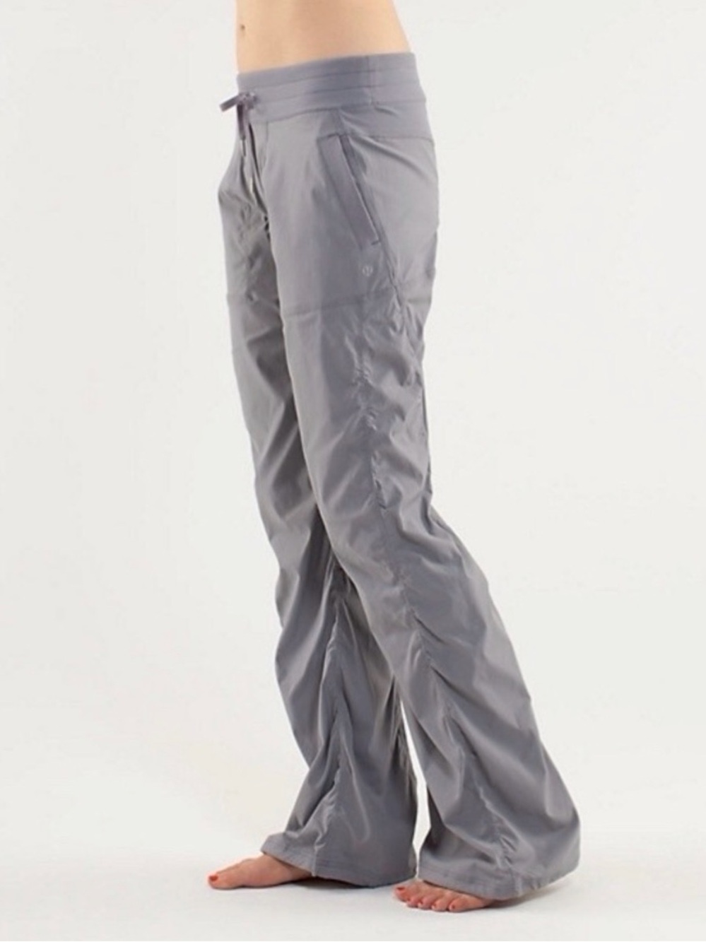 LULULEMON Dance Studio Full Length Pants OG Lined Gray Size 4